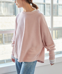 《WEB限定 / 追加2》バルキーヤーンドルマンロングリブニット