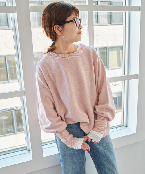 WEB限定 / 追加2》バルキーヤーンドルマンロングリブニット（ニット