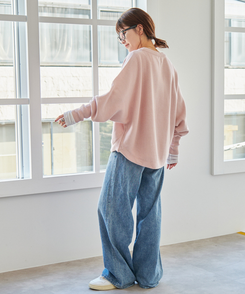 Spick&Span バルキーヤーンドルマンロングリブニット WEB限定 / 追加》バルキーヤーンドルマンロングリブニット（ニット