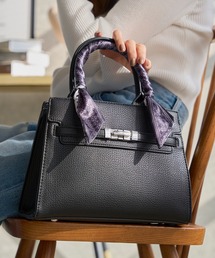 KOBE LETTUCE | リボンスカーフ付きスクエアバッグ(ハンドバッグ)