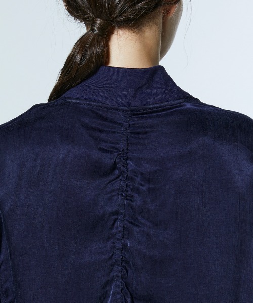 DOUBLE STANDARD CLOTHING（ダブルスタンダードクロージング）の「サテンワッシャーブルゾン（ブルゾン・レディース・カーキ/ネイビー・FREE）」の11枚目の写真