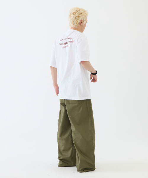 eastserviceshop(イーストサービスショップ)の「Stamp Pocket Half T - White(Tシャツ/カットソー・レディース・ホワイト・SMALL/MEDIUM/LARGE)」の5枚目の写真