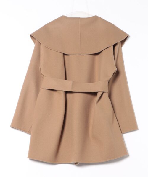 DESIGNWORKS（デザインワークス）の「ダブルフェイスハーフ丈コート（ステンカラーコート・レディース・キャメル・38）」の22枚目の写真