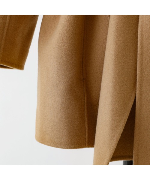 DESIGNWORKS（デザインワークス）の「ダブルフェイスハーフ丈コート（ステンカラーコート・レディース・キャメル・38）」の17枚目の写真