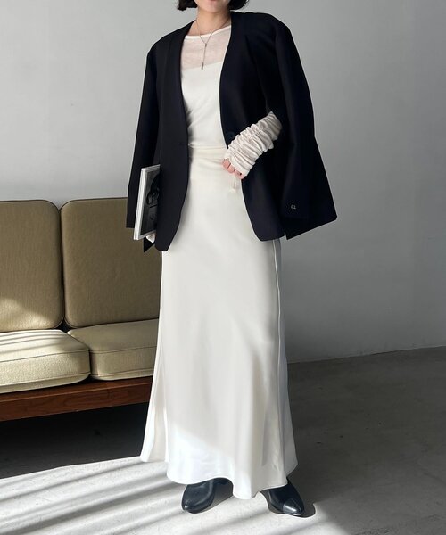 〈C.L〉スリットスリーブジャケット　新品 再販】〈C.L〉スリットスリーブジャケット（テーラードジャケット ジャケット・アウター