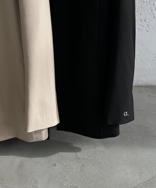 CAPRICIEUX LE'MAGE（カプリシューレマージュ）の「【再販】〈C.L〉スリットスリーブジャケット（テーラードジャケット・レディース・ブラック/ベージュ・FREE）」の18枚目の写真