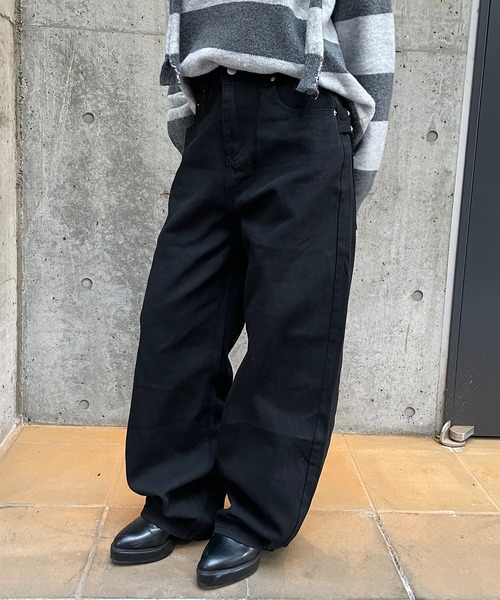 ROGER AND RAW(ロジャーアンドロウ)の「スタッズベルトカーブパンツ(その他パンツ・レディース・ホワイト/ブラック・FREE/LARGE)」の9枚目の写真