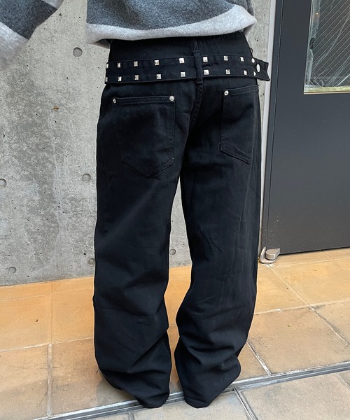 ROGER AND RAW(ロジャーアンドロウ)の「スタッズベルトカーブパンツ(その他パンツ・レディース・ホワイト/ブラック・FREE/LARGE)」の11枚目の写真