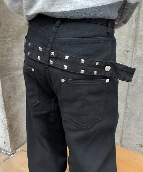 ROGER AND RAW(ロジャーアンドロウ)の「スタッズベルトカーブパンツ(その他パンツ・レディース・ホワイト/ブラック・FREE/LARGE)」の14枚目の写真