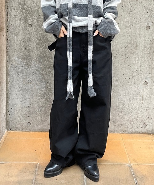 ROGER AND RAW(ロジャーアンドロウ)の「スタッズベルトカーブパンツ(その他パンツ・レディース・ホワイト/ブラック・FREE/LARGE)」の16枚目の写真