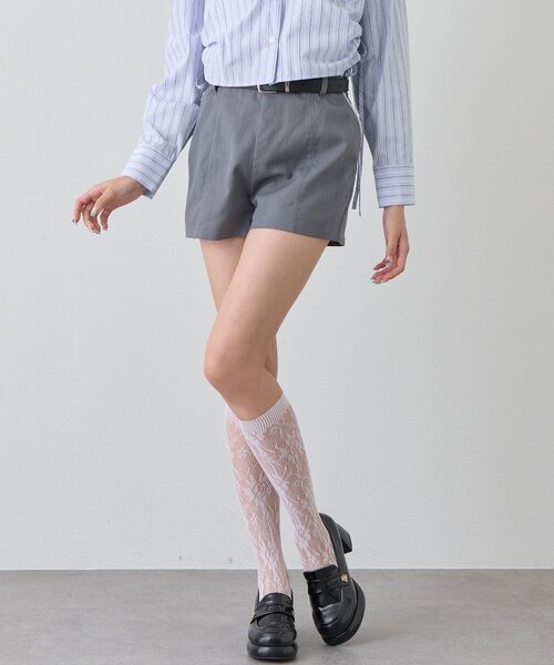 OLIVE des OLIVE(オリーブデオリーブ)の「ベルト付きショートパンツ(その他パンツ・レディース・ブラウン/ネイビー/グレー・FREE)」の9枚目の写真