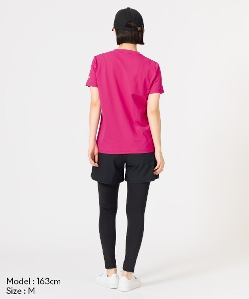le coq sportif(ルコックスポルティフ)の「【ルコックスポルティフ】吸汗速乾/ストレッチ/UVカット/遮熱ヘランカ半袖Tシャツ(Tシャツ/カットソー・レディース・ブルー/ネイビー/ピンク/ホワイト・S/M/L/XL)」の22枚目の写真