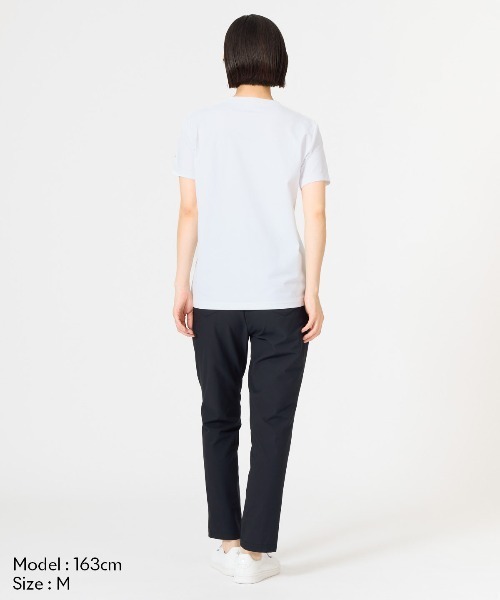 le coq sportif(ルコックスポルティフ)の「【ルコックスポルティフ】吸汗速乾/ストレッチ/UVカット/遮熱ヘランカ半袖Tシャツ(Tシャツ/カットソー・レディース・ブルー/ネイビー/ピンク/ホワイト・S/M/L/XL)」の7枚目の写真