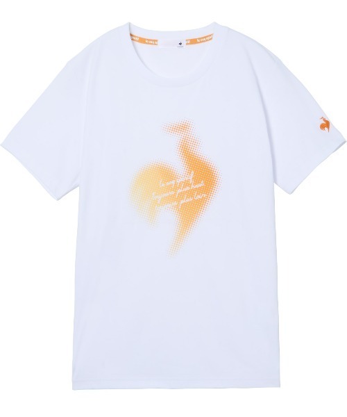 le coq sportif(ルコックスポルティフ)の「【ルコックスポルティフ】吸汗速乾/ストレッチ/UVカット/遮熱ヘランカ半袖Tシャツ(Tシャツ/カットソー・レディース・ブルー/ネイビー/ピンク/ホワイト・S/M/L/XL)」の8枚目の写真