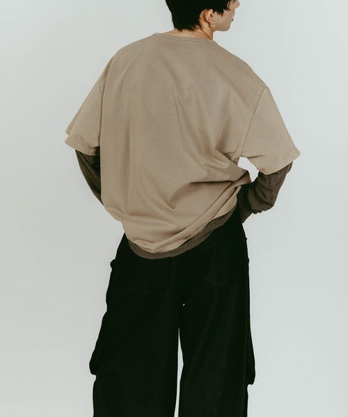 Knuth Marf（クヌースマーフ）の「【Knuth Marf】AI future layered t-shirt　クヌースマーフ（Tシャツ/カットソー・レディース・グレー/ブラック/ベージュ・FREE）」の11枚目の写真