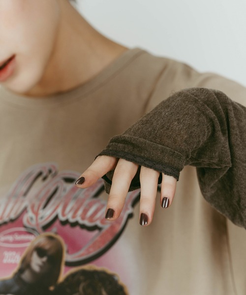 Knuth Marf（クヌースマーフ）の「【Knuth Marf】AI future layered t-shirt　クヌースマーフ（Tシャツ/カットソー・レディース・グレー/ブラック/ベージュ・FREE）」の12枚目の写真