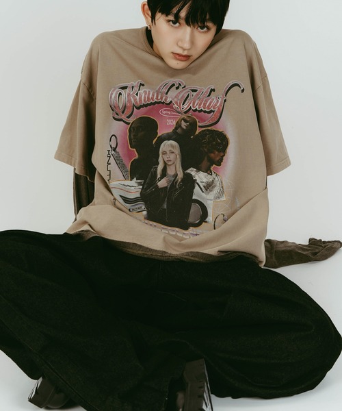 Knuth Marf（クヌースマーフ）の「【Knuth Marf】AI future layered t-shirt　クヌースマーフ（Tシャツ/カットソー・レディース・グレー/ブラック/ベージュ・FREE）」の9枚目の写真