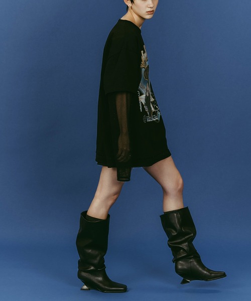 Knuth Marf（クヌースマーフ）の「【Knuth Marf】AI future layered t-shirt　クヌースマーフ（Tシャツ/カットソー・レディース・グレー/ブラック/ベージュ・FREE）」の20枚目の写真
