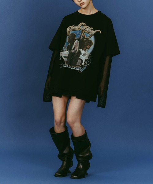 Knuth Marf（クヌースマーフ）の「【Knuth Marf】AI future layered t-shirt　クヌースマーフ（Tシャツ/カットソー・レディース・グレー/ブラック/ベージュ・FREE）」の19枚目の写真
