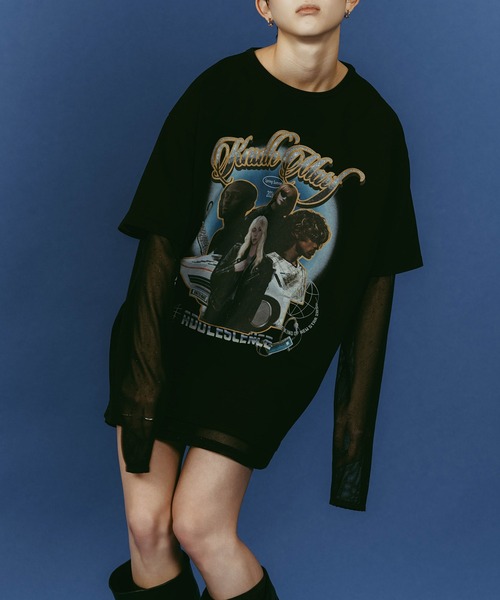 Knuth Marf（クヌースマーフ）の「【Knuth Marf】AI future layered t-shirt　クヌースマーフ（Tシャツ/カットソー・レディース・グレー/ブラック/ベージュ・FREE）」の15枚目の写真