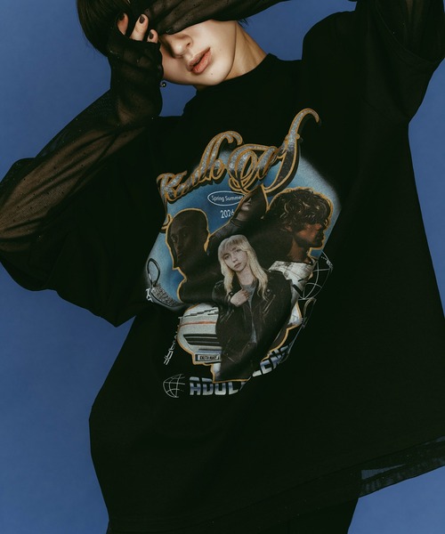 Knuth Marf（クヌースマーフ）の「【Knuth Marf】AI future layered t-shirt　クヌースマーフ（Tシャツ/カットソー・レディース・グレー/ブラック/ベージュ・FREE）」の16枚目の写真