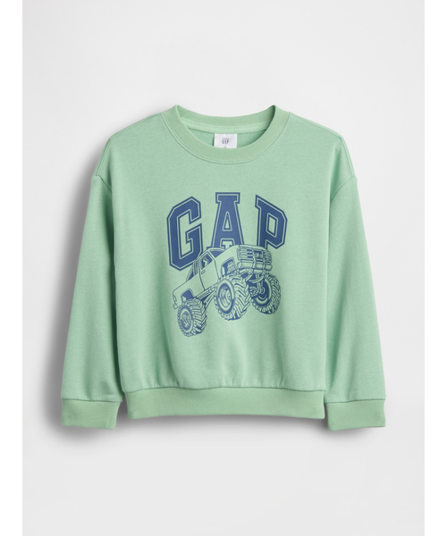 GAP(ギャップ)の「babyGap リラックスフィット フレンチテリー グラフィック スウェットシャツ(スウェット・キッズ・ブルー/グリーン/イエロー/オレンジ・100cm/105cm/110cm/90cm/95cm/80cm/70cm)」の2枚目の写真