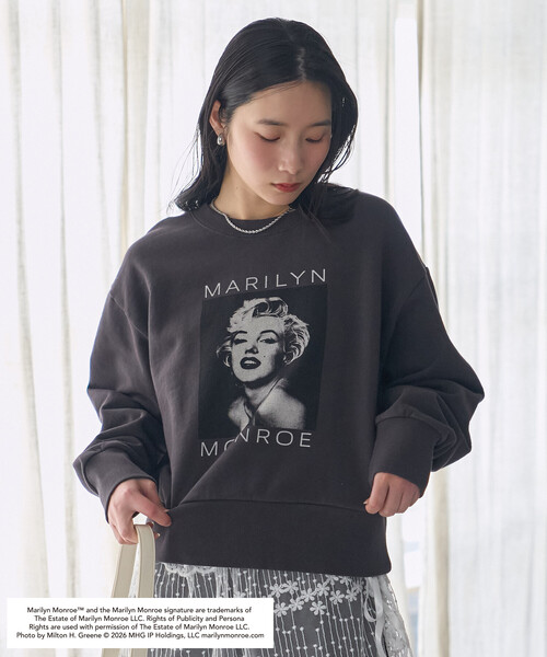 セール】マリリン・モンロー PHOTO PRINT SWEAT SHIRT/ マリリン