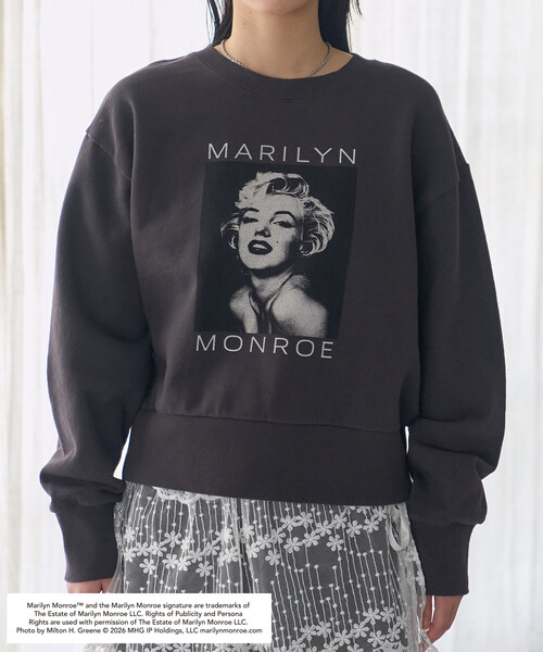 セール】マリリン・モンロー PHOTO PRINT SWEAT SHIRT/ マリリン