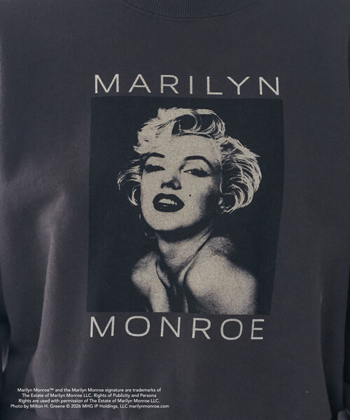 FREAK'S STORE(フリークスストア)の「マリリン・モンロー PHOTO PRINT SWEAT SHIRT/ マリリン・モンロー フォトプリント スウェット(スウェット・レディース・チャコール/ライトグレー・フリ-)」の19枚目の写真