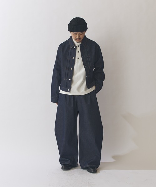 Lui's(ルイス)の「13.5ozリジット Balloon Curve デニムパンツ(デニムパンツ・メンズ・インディゴブルー/ブラック・S/M)」の18枚目の写真