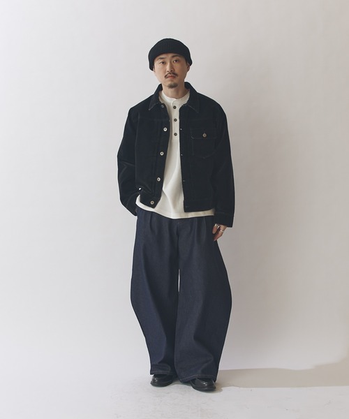 Lui's(ルイス)の「13.5ozリジット Balloon Curve デニムパンツ(デニムパンツ・メンズ・インディゴブルー/ブラック・S/M)」の20枚目の写真