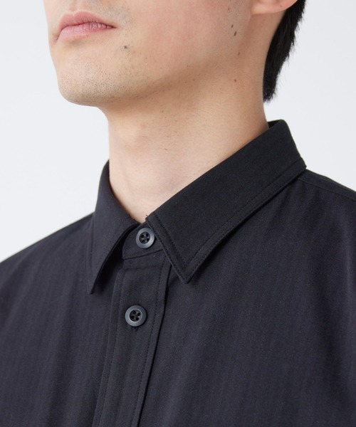 Snow Peak（スノーピーク）の「Snow Peak / TAKIBI Herringbone Shirt Jacket ヘリンボーンシャツジャケット（シャツ/ブラウス・メンズ・ホワイト/ブラック/アーミー・M/S/XL/L）」の12枚目の写真