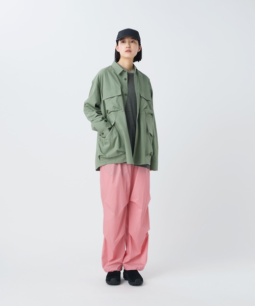 Snow Peak（スノーピーク）の「Snow Peak / TAKIBI Herringbone Shirt Jacket ヘリンボーンシャツジャケット（シャツ/ブラウス・メンズ・ホワイト/ブラック/アーミー・M/S/XL/L）」の5枚目の写真