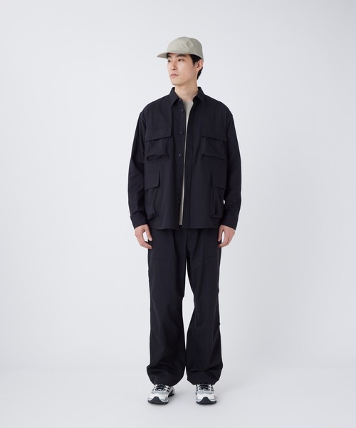 Snow Peak（スノーピーク）の「Snow Peak / TAKIBI Herringbone Shirt Jacket ヘリンボーンシャツジャケット（シャツ/ブラウス・メンズ・ホワイト/ブラック/アーミー・M/S/XL/L）」の7枚目の写真