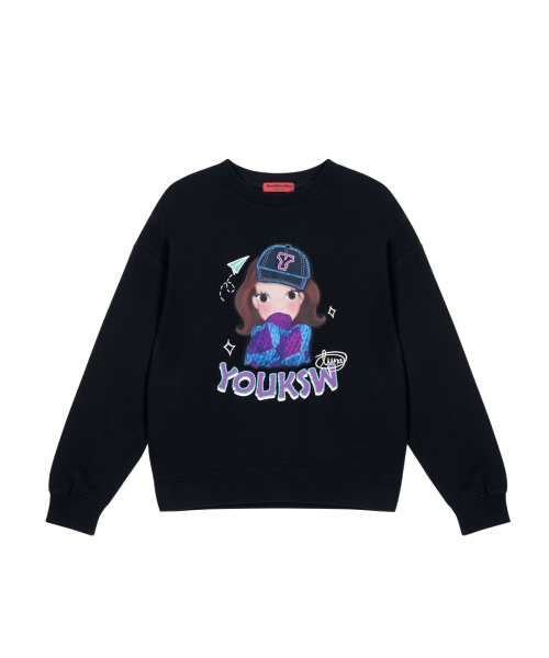 YOUK SHIM WON（ユクシムウォン）の「アーガイルルナマンツーマン F ルナ（スウェット・レディース・その他・FREE）」の2枚目の写真
