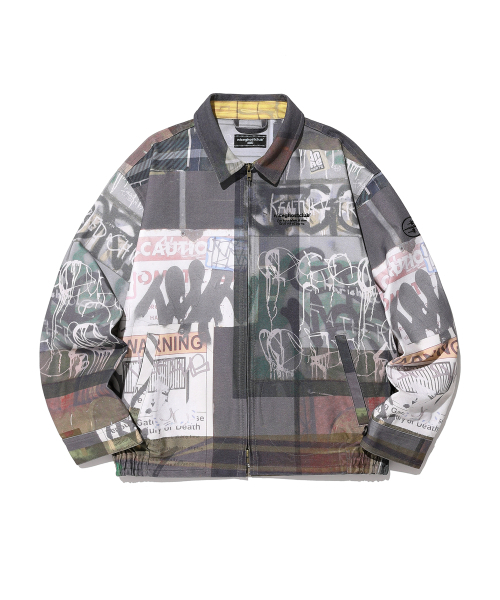 SYMBOL DIGITAL PRINT ZIP JACKET NIGHT_MULTI(NG2CFUJ252A)