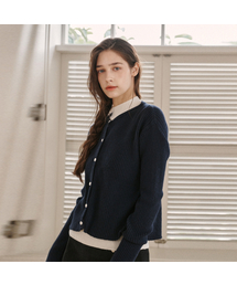 ODER（オディエール）の「カシミヤベーシックカーディガン-ネイビー（カーディガン/ボレロ）」