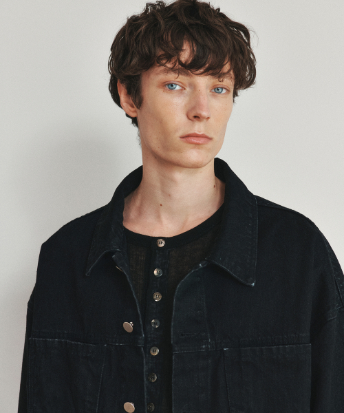 HEUTE(ホイテ)の「HET JAMES DENIM JACKET (BLACK)(デニムジャケット・メンズ・ブラック・M/L)」の3枚目の写真
