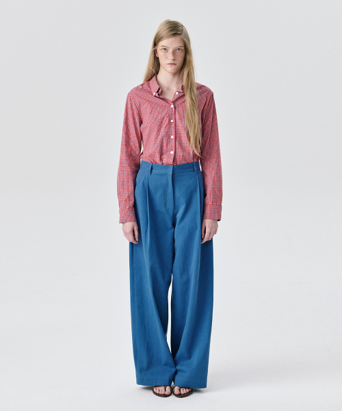 WNDERKAMMER（ブンダーカンマー）の「25 レギュラーフィットシャツ_レッド（シャツ/ブラウス・レディース・その他・S/M）」の3枚目の写真