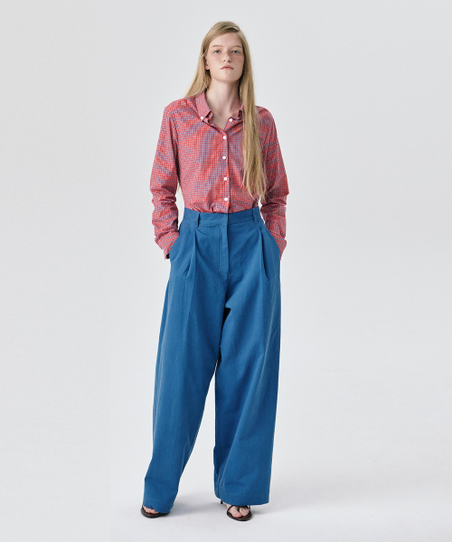 WNDERKAMMER（ブンダーカンマー）の「25 レギュラーフィットシャツ_レッド（シャツ/ブラウス・レディース・その他・S/M）」の6枚目の写真