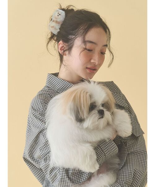 merry jenny（メリージェニー）の「モコゾウ ドッグ＆パピーバンスクリップ（バレッタ/ヘアクリップ・レディース・その他1・FREE）」の2枚目の写真
