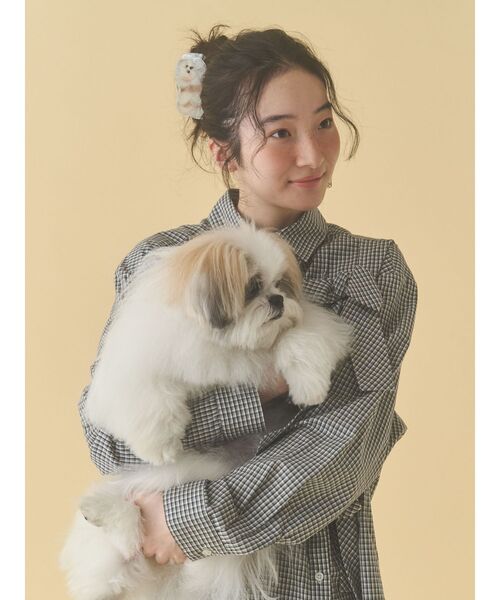 merry jenny（メリージェニー）の「モコゾウ ドッグ＆パピーバンスクリップ（バレッタ/ヘアクリップ・レディース・その他1・FREE）」の3枚目の写真