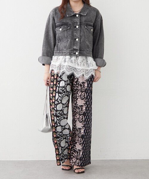 Remind me and forever(リマインドミーアンドフォーエバー)の「【nane】【India series】パッチワークストライプパンツ(その他パンツ・レディース・ブラック・FREE)」の18枚目の写真