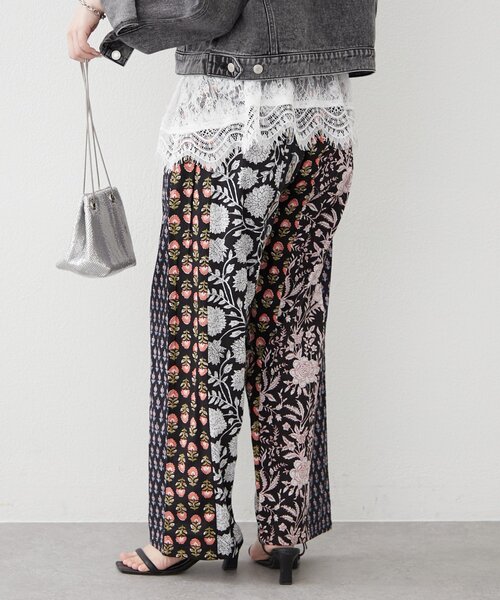 Remind me and forever(リマインドミーアンドフォーエバー)の「【nane】【India series】パッチワークストライプパンツ(その他パンツ・レディース・ブラック・FREE)」の12枚目の写真