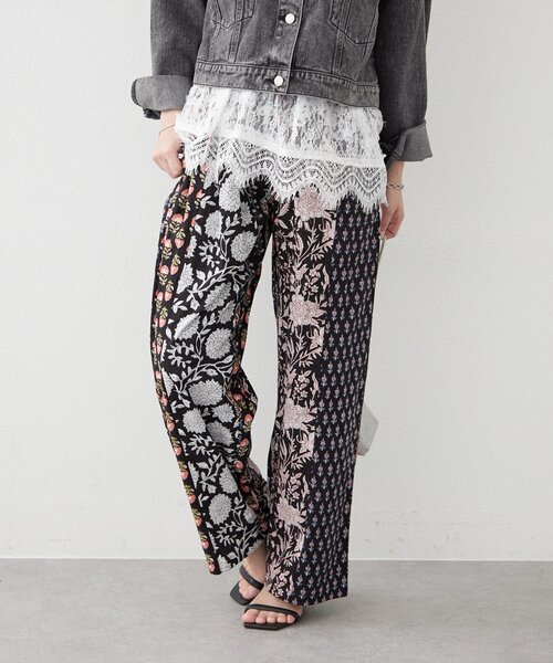 Remind me and forever(リマインドミーアンドフォーエバー)の「【nane】【India series】パッチワークストライプパンツ(その他パンツ・レディース・ブラック・FREE)」の11枚目の写真