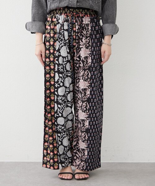 Remind me and forever(リマインドミーアンドフォーエバー)の「【nane】【India series】パッチワークストライプパンツ(その他パンツ・レディース・ブラック・FREE)」の9枚目の写真