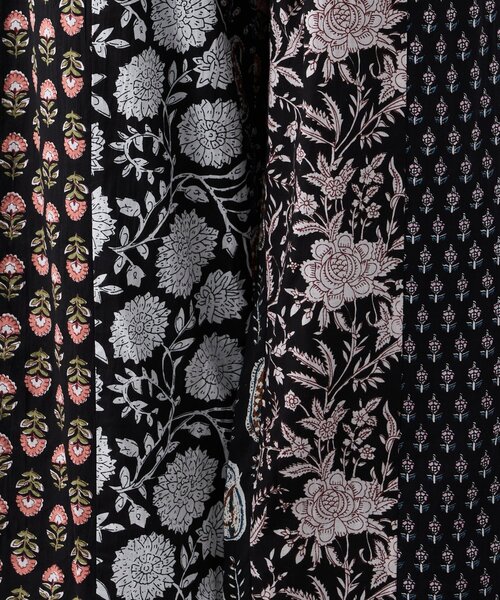 Remind me and forever(リマインドミーアンドフォーエバー)の「【nane】【India series】パッチワークストライプパンツ(その他パンツ・レディース・ブラック・FREE)」の2枚目の写真