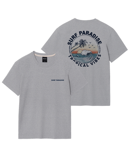 OKSTAR(オクスター)の「サーフィンヴェネツィアビーチバンファルティー(Tシャツ/カットソー・レディース・グレー/クリーム/ホワイト/ライトグレー/ライトベージュ・SMALL/MEDIUM/LARGE/X-LARGE/2XL/3XL/4XL)」の3枚目の写真