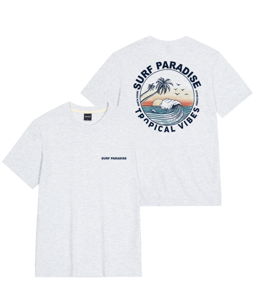 OKSTAR(オクスター)の「サーフィンヴェネツィアビーチバンファルティー(Tシャツ/カットソー・レディース・グレー/クリーム/ホワイト/ライトグレー/ライトベージュ・SMALL/MEDIUM/LARGE/X-LARGE/2XL/3XL/4XL)」の8枚目の写真