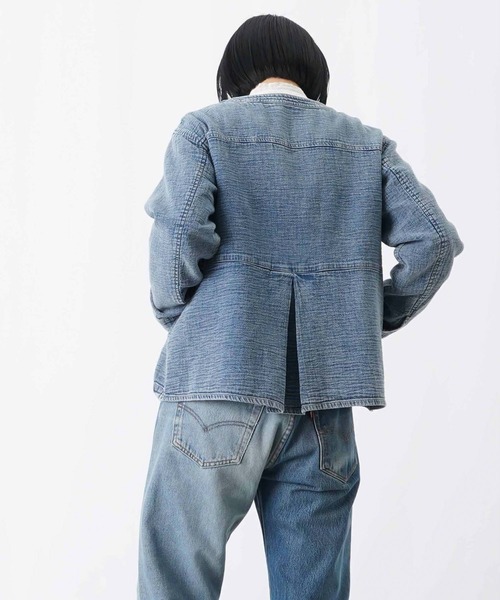 LUCA/LADY LUCK LUCA（ルカ/レディラックルカ）の「LC/LLL ノーカラーインディゴブルゾン（ブルゾン・レディース・ネイビー/ブルー・FREE）」の12枚目の写真